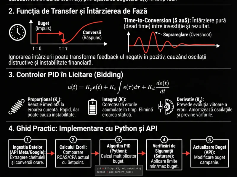 Infografica: Feedback Loop Marketing: Ingineria Sistemelor și Licitarea PID