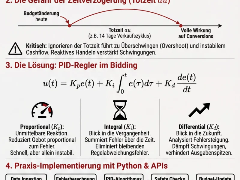 Infografica: Feedback-Loop-Marketing: Systemtechnik und PID-Bidding
