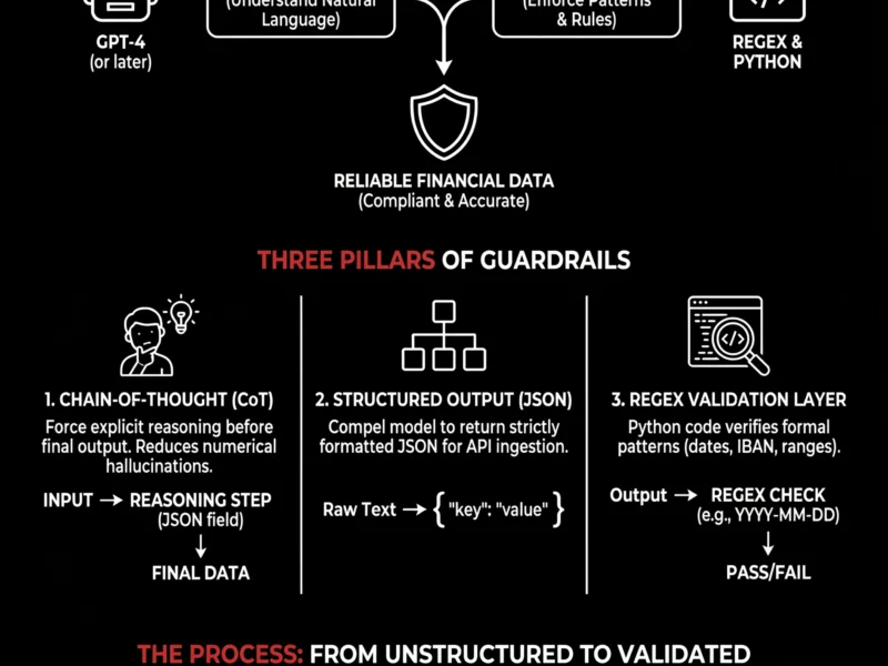 Infografica: Finance Prompt Engineering: Data Validation with LLMs and Regex