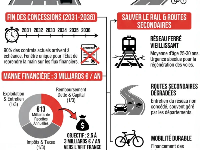 Infografica: Financement des transports : l'&Eacute;tat veut que les autoroutes paient pour le rail