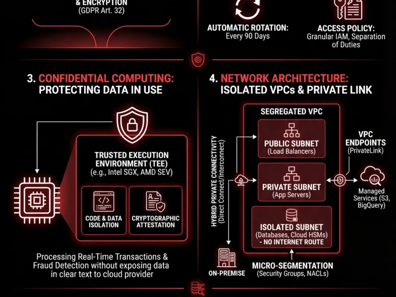 Infografica: Fintech Cloud Security: Hybrid Architectures and GDPR Compliance