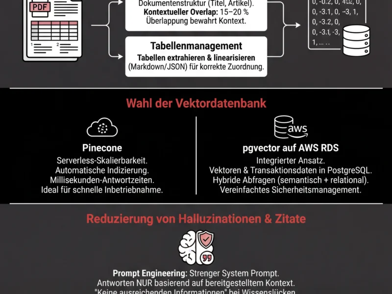 Infografica: Fintech-RAG-Architektur: Analyse von Kreditrichtlinien mit KI