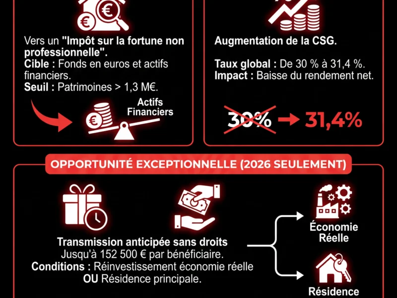 Infografica: Fiscalit&eacute; de l'assurance vie : les d&eacute;put&eacute;s relancent l'offensive fiscale en 2026