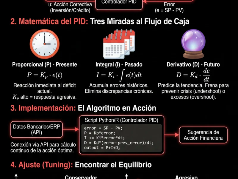 Infografica: Gesti&oacute;n de Tesorer&iacute;a Corporativa con Controladores PID: Gu&iacute;a T&eacute;cnica