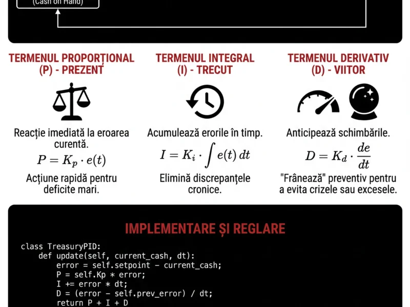 Infografica: Gestionarea Trezoreriei Corporative cu Controlere PID: Ghid Tehnic