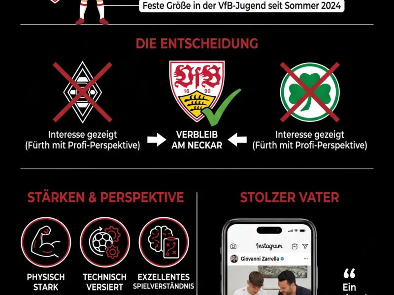 Infografica: Giovanni Zarrella im Gl&uuml;ck: Sohn Gabriel unterschreibt beim VfB Stuttgart