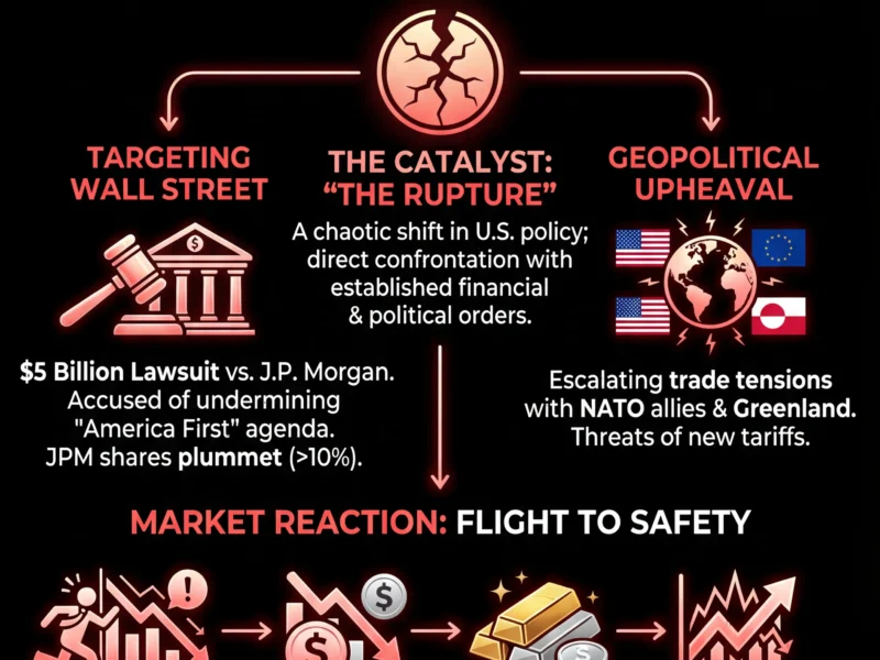 Infografica: Gold Hits $5,000, Silver $100 as Trump's 'Rupture' Targets J.P. Morgan