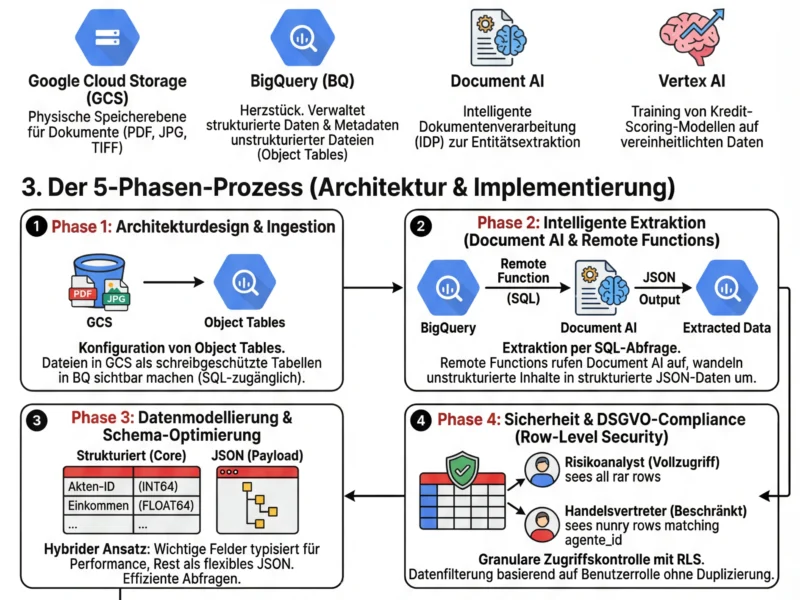 Infografica: Google Cloud Data Lakehouse: Architektur f&uuml;r hybride Daten