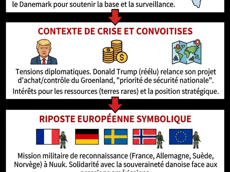 Infografica: Groenland : D&eacute;ploiement d'avions militaires sur fond de crise