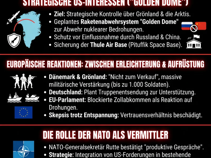 Infografica: Gr&ouml;nland-Krise: Trump verk&uuml;ndet Einigung mit NATO in Davos