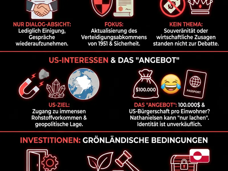 Infografica: Gr&ouml;nland widerspricht Trump: Keine Rahmenvereinbarung in Sicht