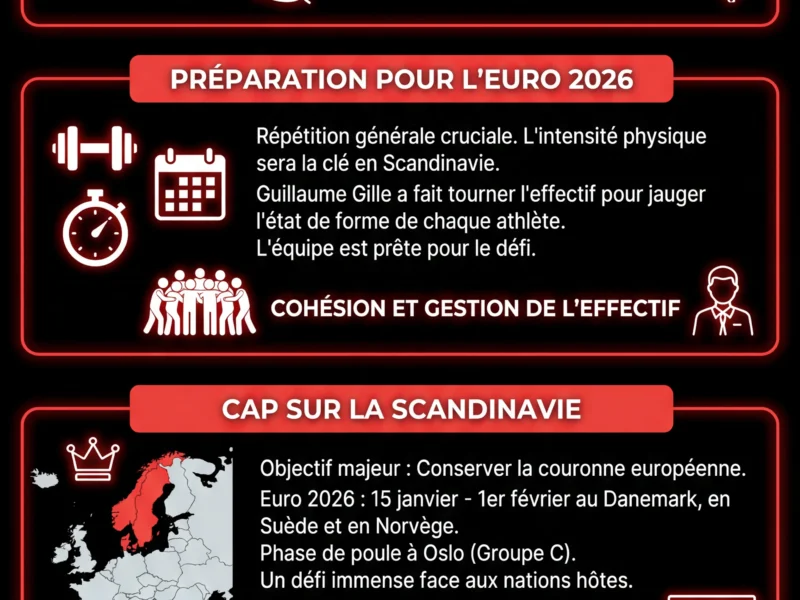 Infografica: Handball : Les Bleus renversent l'Islande et remportent le Tournoi de France