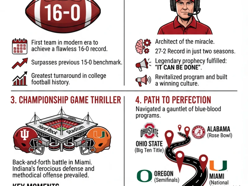 Infografica: Hoosier Hysteria: Indiana Wins Historic National Championship