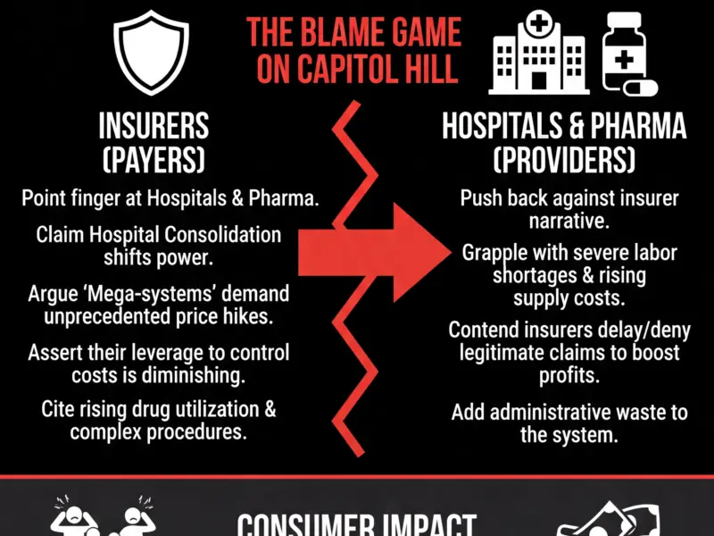 Infografica: Insurers Shift Blame to Hospitals as Health Costs Soar in 2026