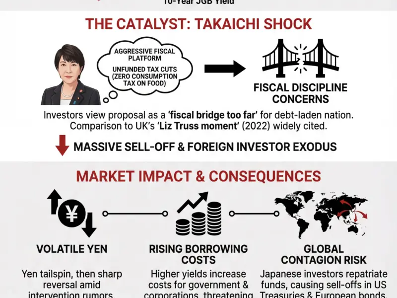 Infografica: Japanese Bond Market Crash: Yields Hit Record Highs Amid Fiscal Fears