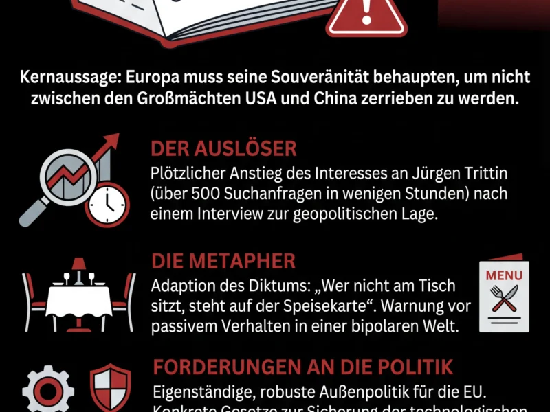 Infografica: J&uuml;rgen Trittin warnt: &bdquo;Sonst werden wir Teil der Speisekarte&ldquo;