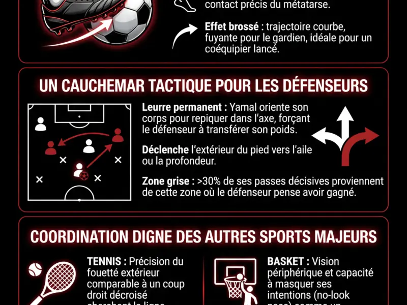 Infografica: Lamine Yamal : Le g&eacute;nie de l'ext&eacute;rieur du pied d&eacute;crypt&eacute;