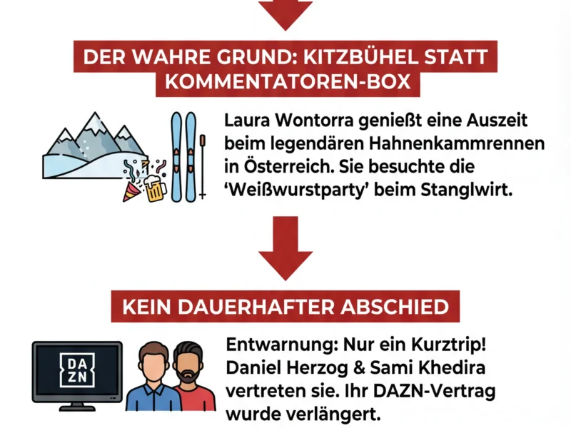 Infografica: Laura Wontorra fehlt bei DAZN: Der wahre Grund f&uuml;r das TV-Aus