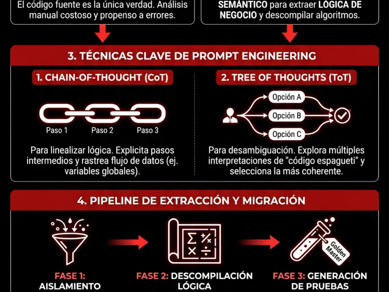 Infografica: Migraci&oacute;n de Sistemas Legacy: Gu&iacute;a de Prompt Engineering Avanzado