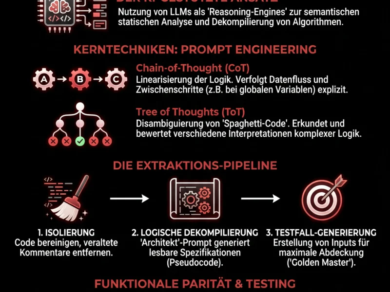 Infografica: Migration von Legacy-Systemen: Leitfaden f&uuml;r fortgeschrittenes Prompt Engineering