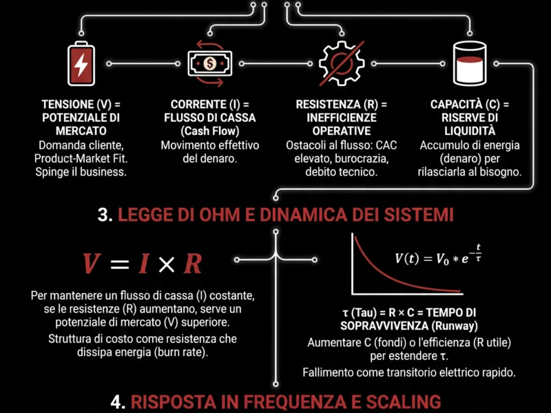 Infografica: Modellazione Finanziaria Dinamica: L'Azienda come Circuito