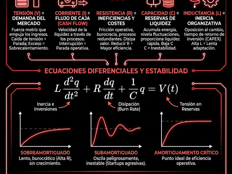 Infografica: Modelos Matem&aacute;ticos Empresariales: La Empresa como Circuito RLC