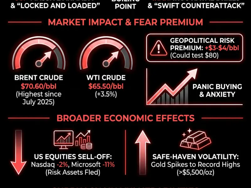 Infografica: Oil Prices Hit 6-Month High as U.S.-Iran Tensions Reach Boiling Point