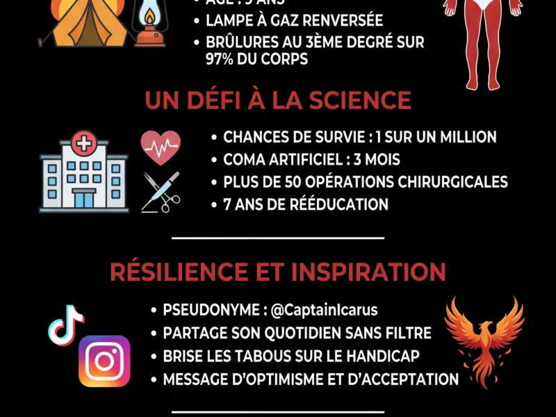 Infografica: Olivier Ferrand : l'histoire incroyable du "miracul&eacute;" br&ucirc;l&eacute; &agrave; 97% qui bouleverse la France