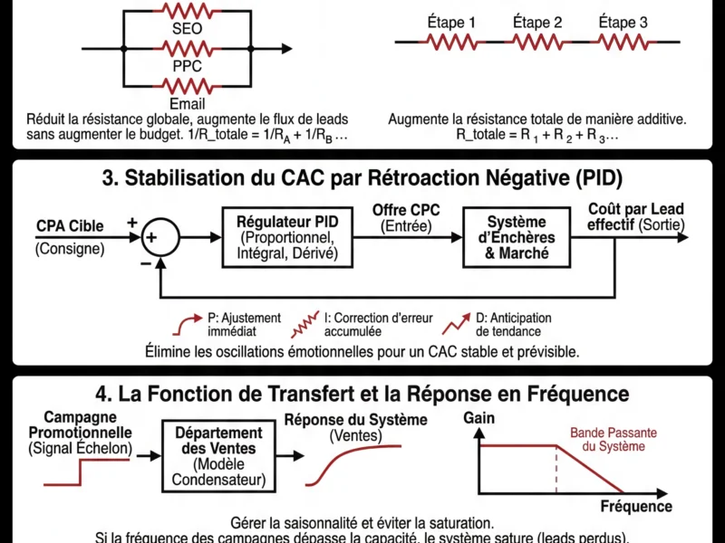 Infografica: Optimisation du Tunnel de Conversion : Th&eacute;orie des Syst&egrave;mes et Mod&egrave;les de Circuits