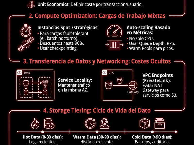 Infografica: Optimizaci&oacute;n de Costes en la Nube y FinOps: Gu&iacute;a para Fintech Escalables