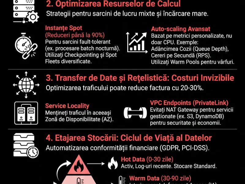Infografica: Optimizarea Costurilor Cloud și FinOps: Ghid pentru Fintech-uri Scalabile