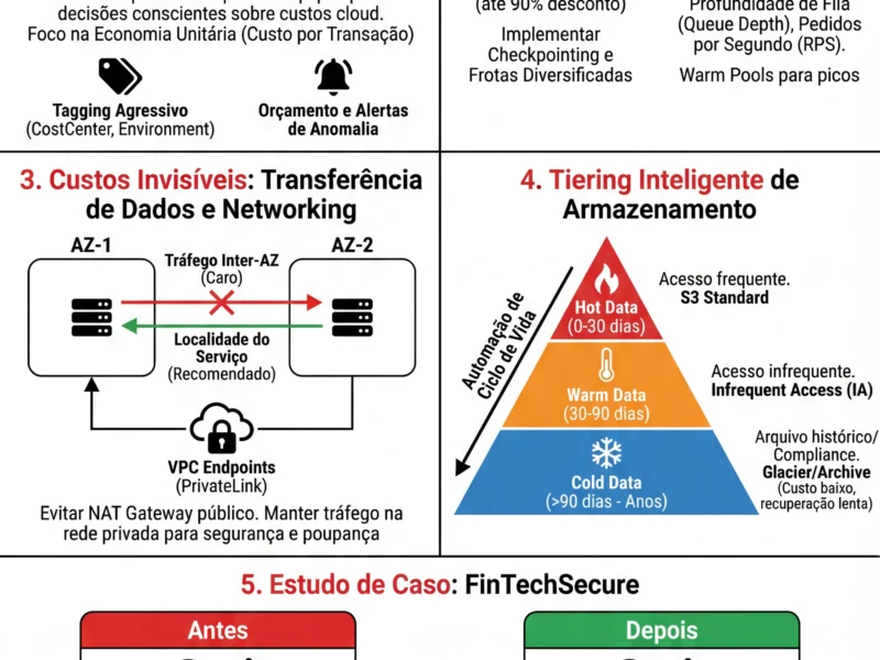 Infografica: Otimiza&ccedil;&atilde;o de Custos Cloud e FinOps: Guia para Fintechs Escal&aacute;veis