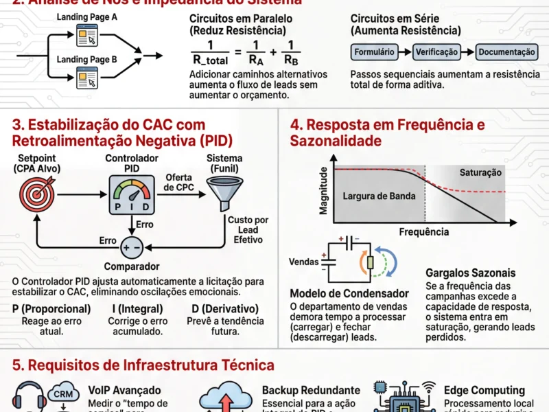Infografica: Otimiza&ccedil;&atilde;o do Funil de Convers&atilde;o: Teoria de Sistemas e Modelos de Circuitos