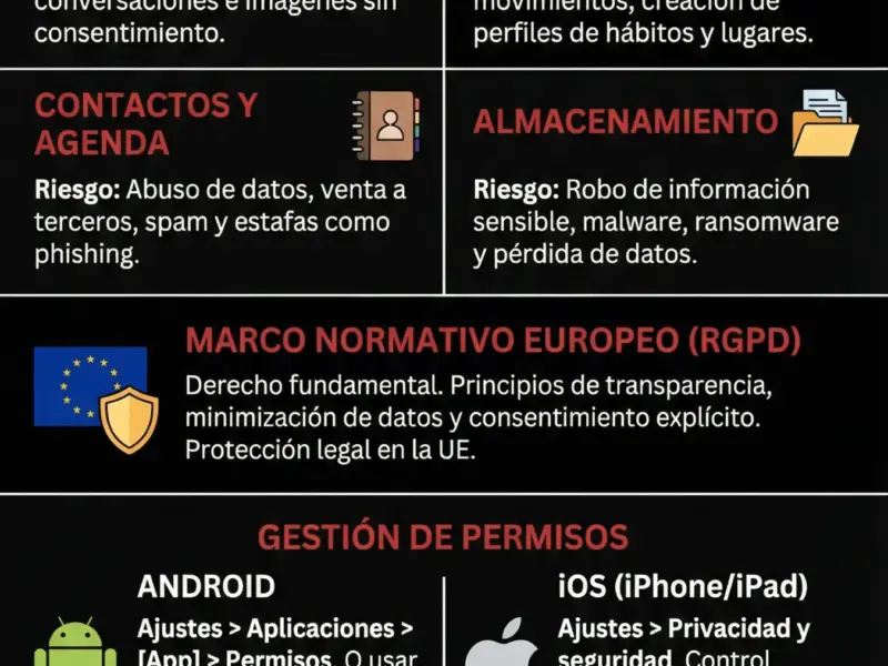 Infografica: Permisos de aplicaciones: gu&iacute;a para proteger tu privacidad