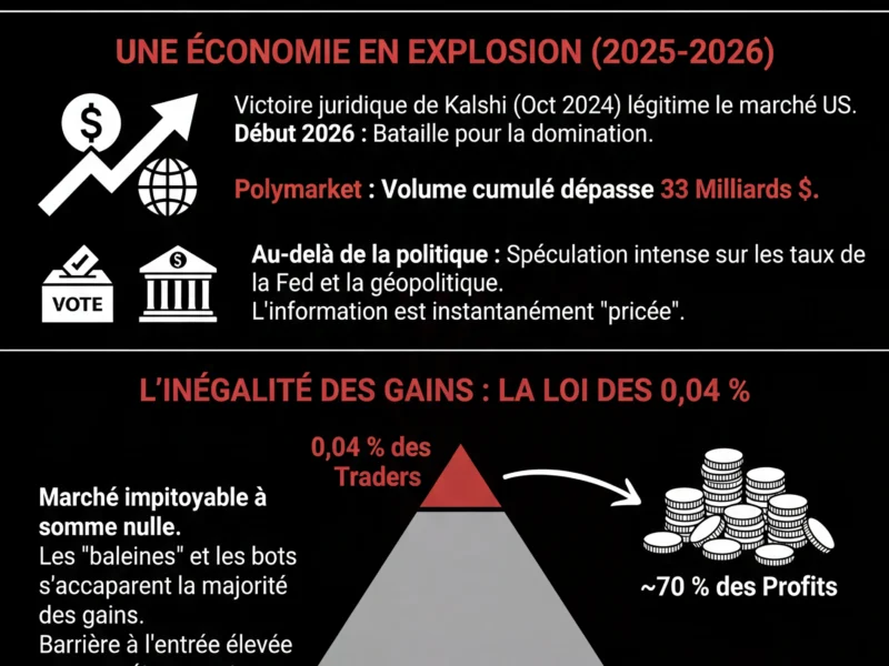 Infografica: Polymarket : Ces traders qui font fortune sur les march&eacute;s de pr&eacute;diction