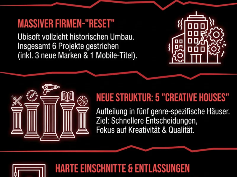 Infografica: Prince of Persia Remake gecancelt: Ubisoft-Beben ersch&uuml;ttert Gaming-Welt