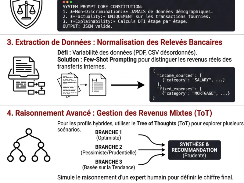 Infografica: Prompt Engineering Cr&eacute;dit : Guide Avanc&eacute; de l'Analyse des Risques (2026)