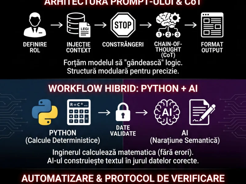 Infografica: Prompt Engineering SEO: Ghid Tehnic YMYL și Automatizare