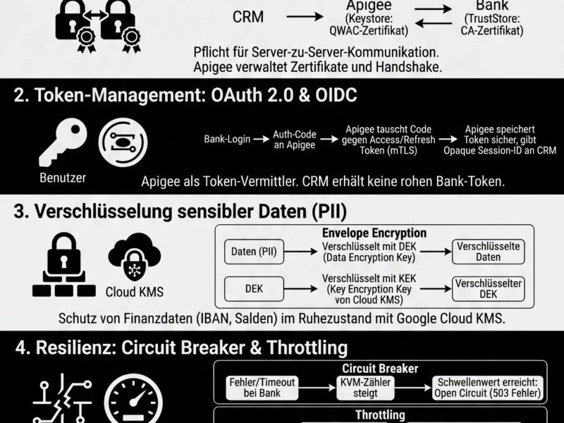 Infografica: PSD2-API-Sicherheit: Leitfaden zur Open-Banking-Integration in Google Cloud
