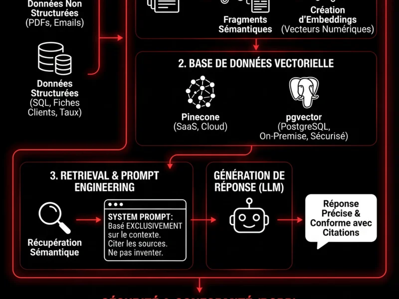 Infografica: RAG dans le CRM : Guide Technique de l'Assistant Financier IA