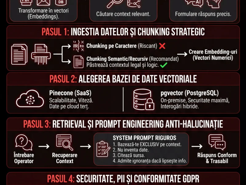 Infografica: RAG &icirc;n CRM: Ghid Tehnic pentru Asistentul Financiar AI