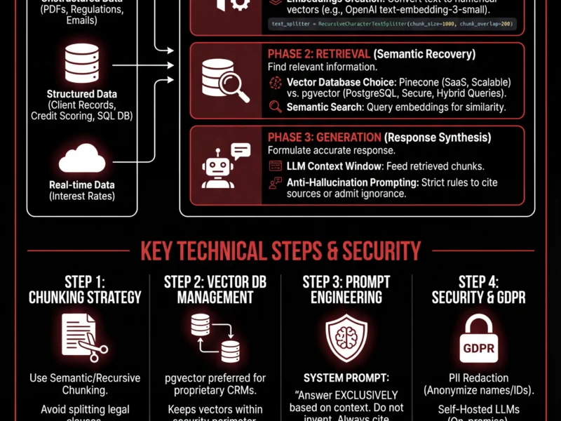 Infografica: RAG in CRM: Technical Guide to the AI Financial Assistant