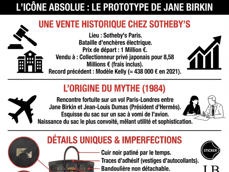Infografica: Record mondial : le premier sac Birkin vendu 8,6 millions d'euros