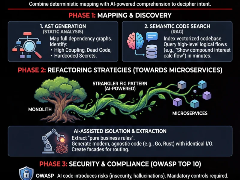 Infografica: Refactoring Legacy Banking Systems: AI and Static Analysis Guide