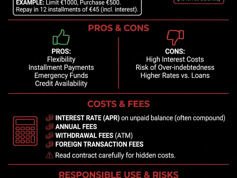 Infografica: Revolving Credit Card: What It Is and How It Works