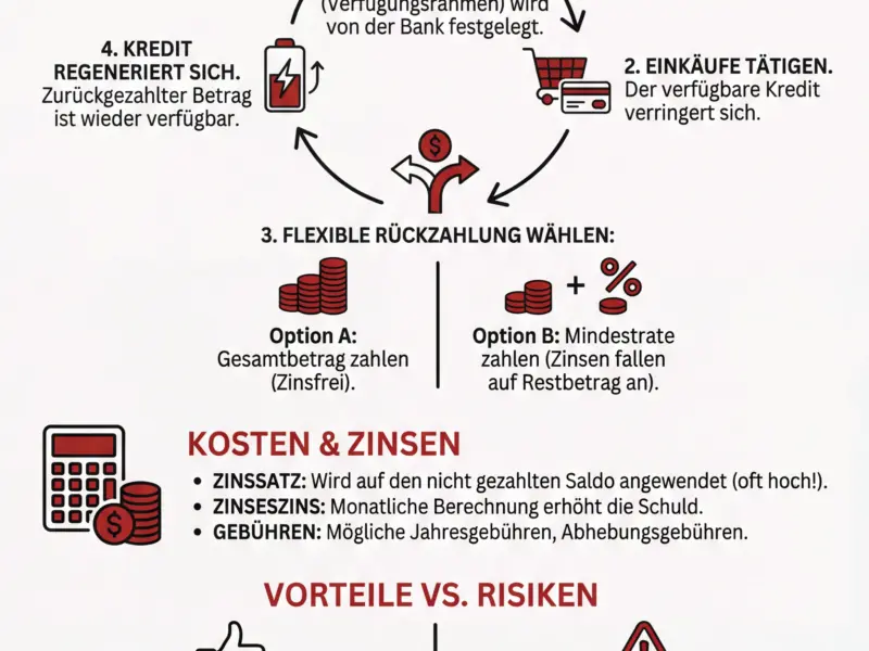 Infografica: Revolving-Kreditkarte: Was ist das und wie funktioniert sie?