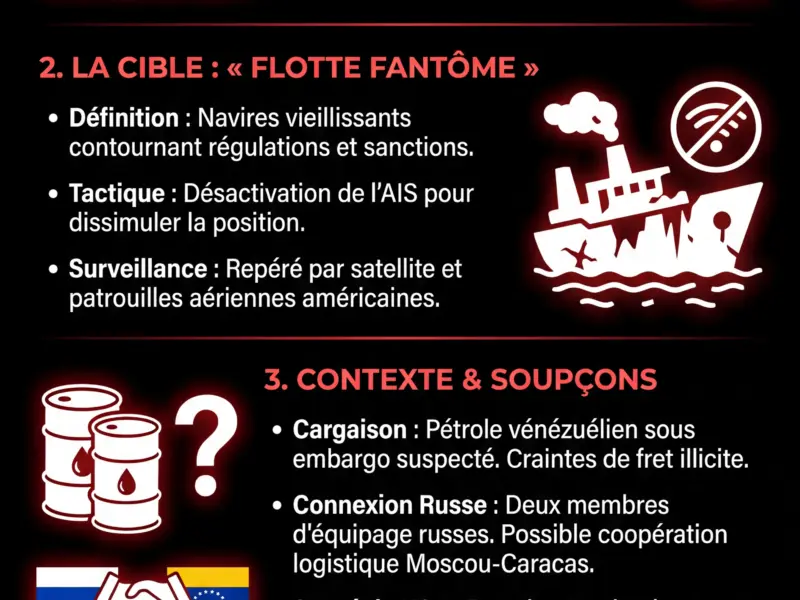 Infografica: Saisie du p&eacute;trolier Olina : Washington frappe la &laquo; flotte fant&ocirc;me &raquo; en mer des Cara&iuml;bes