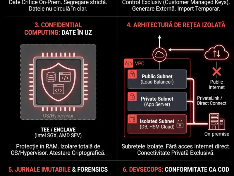Infografica: Securitatea Cloud Fintech: Arhitecturi Hibride și Conformitate GDPR