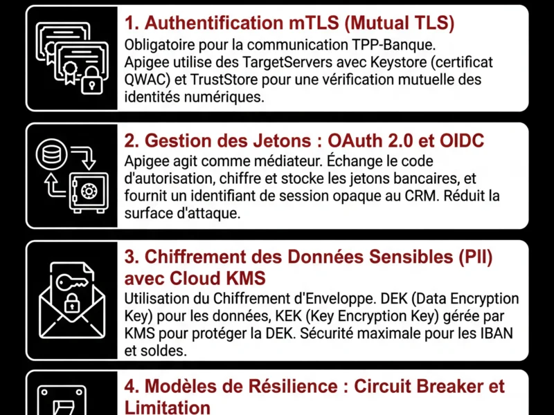 Infografica: S&eacute;curit&eacute; API PSD2 : Guide d'int&eacute;gration Open Banking sur Google Cloud
