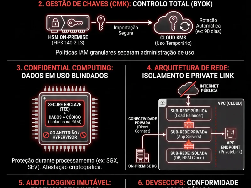 Infografica: Seguran&ccedil;a Cloud Fintech: Arquiteturas H&iacute;bridas e Conformidade RGPD